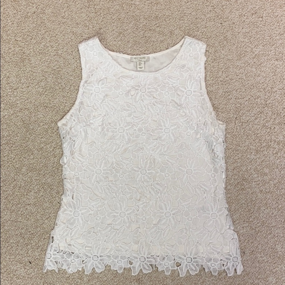 White Lace Tank Top